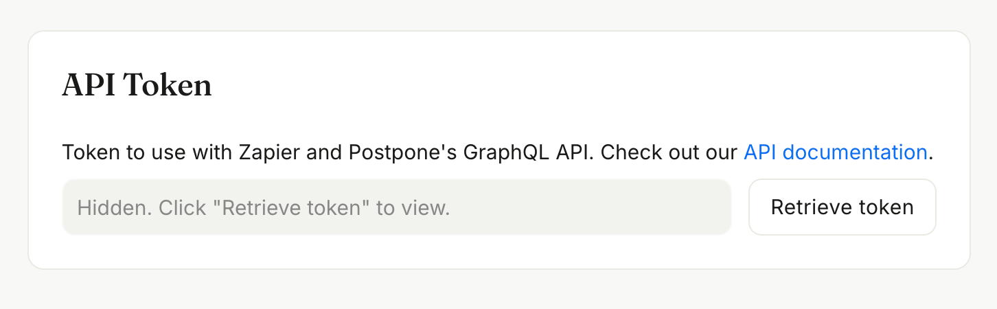 Postpone API playground